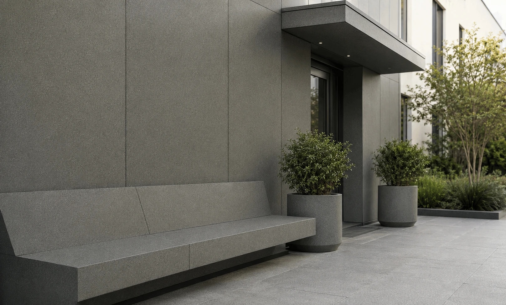 Facade elements and outdoor furniture