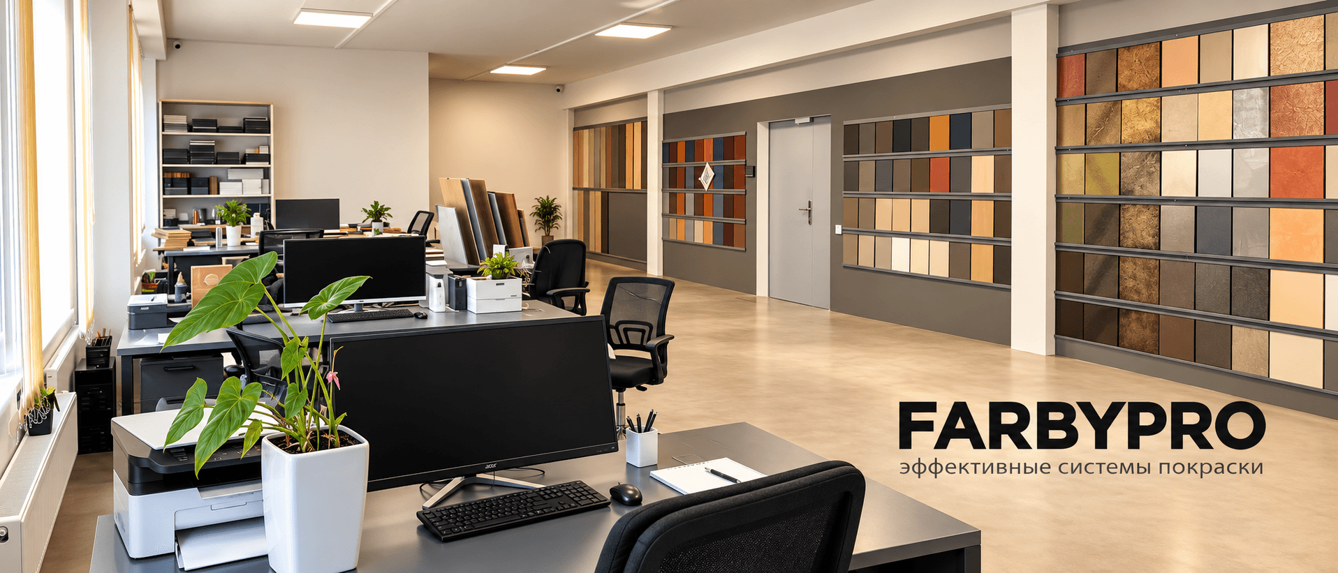 Офис и библиотека образцов Farby PRO