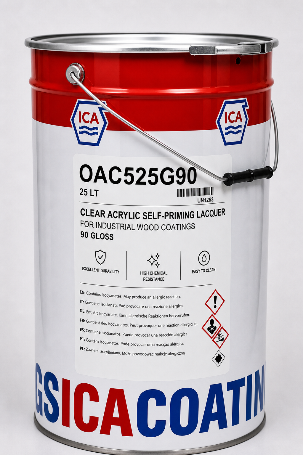 OAC525G90 прозрачный акриловый самогрунтующийся лак